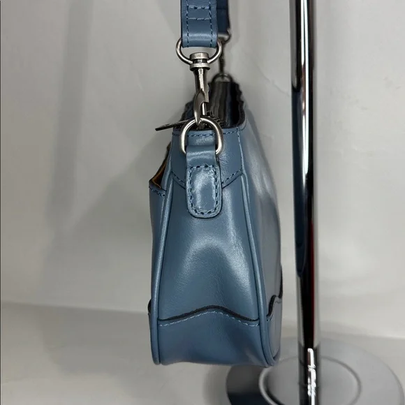 Patricia Nash Nova blue leather shoulder bag - Picture 5 of 16